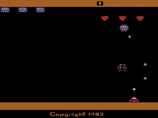 Spider Fighter title screen for Atari 2600